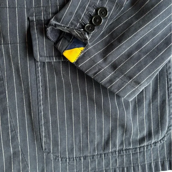 Rugby Ralph Lauren Navy Pinstripe Blazer - Picture 3 of 8